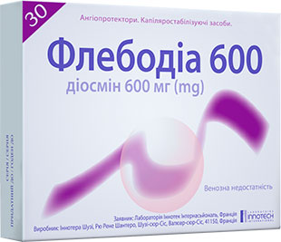 Інструкція Флєбодіа 600 мг діосмін 